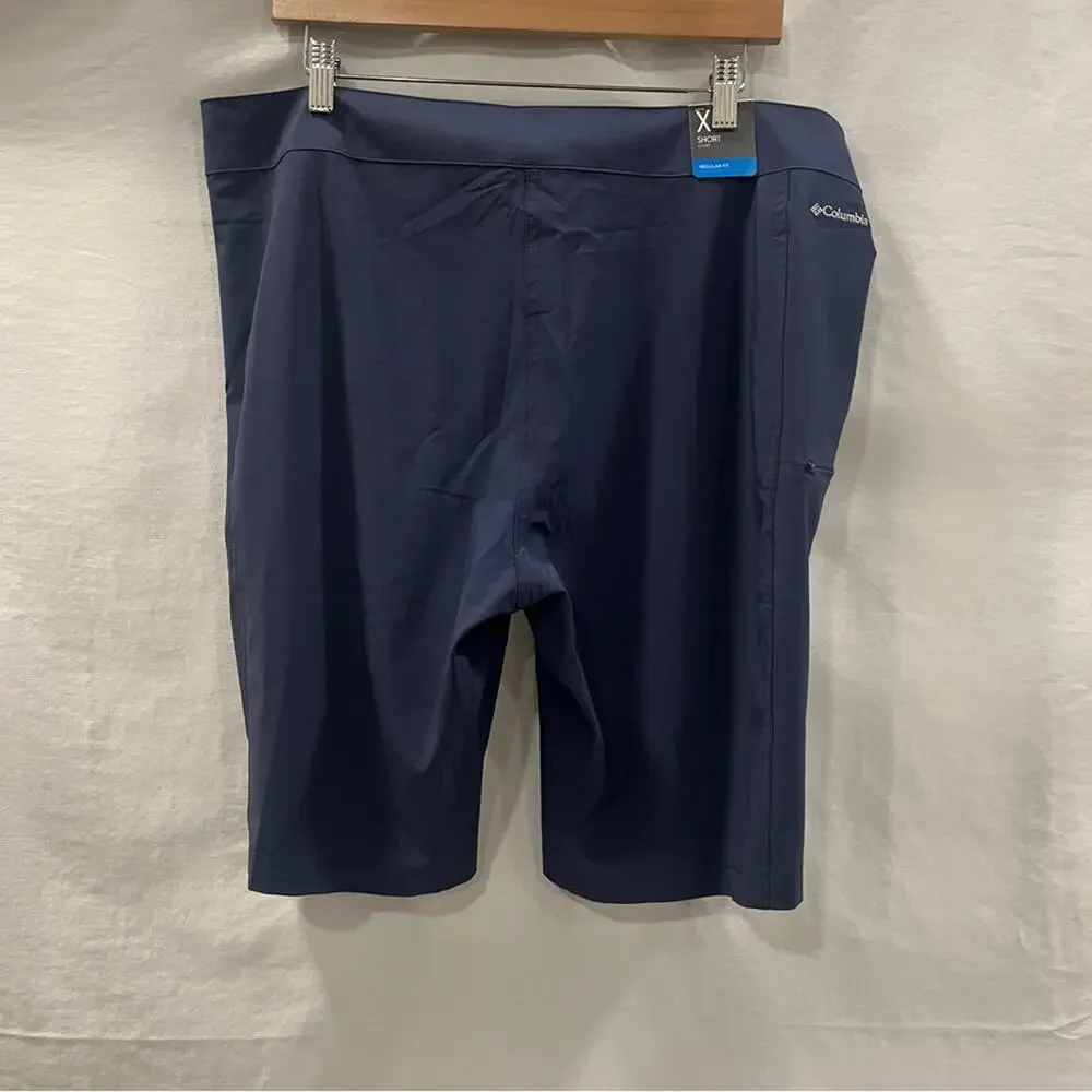 Columbia Navy Shorts Men XL Water Simple Beach Island Travel Coastal Casual New